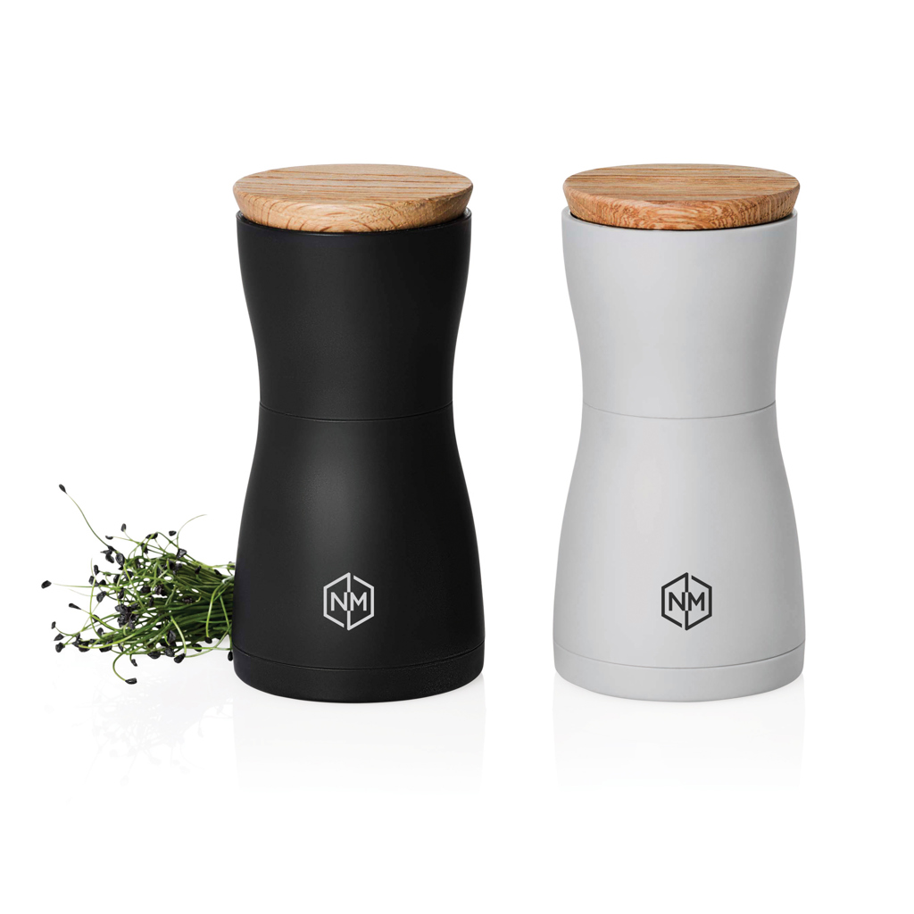negro, blanco Set de molinillos dobles de sal y pimienta AdHoc