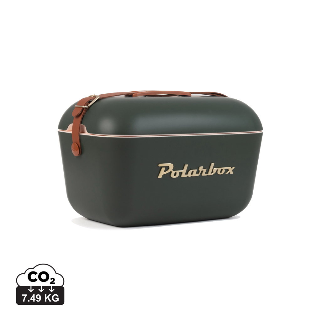 POLARBOX retro dizaino šaltkrepšis — Žalia
