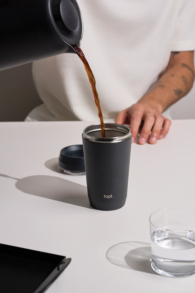 Topl-Trinkbecher aus rec. Stahl mit 360-Grad-Deckel 354ml - 7