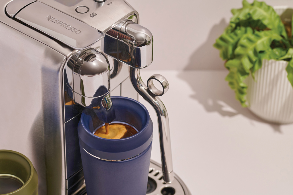 Taza Topl To Go de acero reciclado con tapa patentada 360