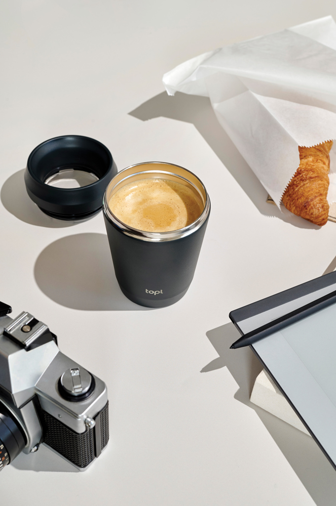 Topl-Trinkbecher aus rec. Stahl mit 360-Grad-Deckel 236ml - 6