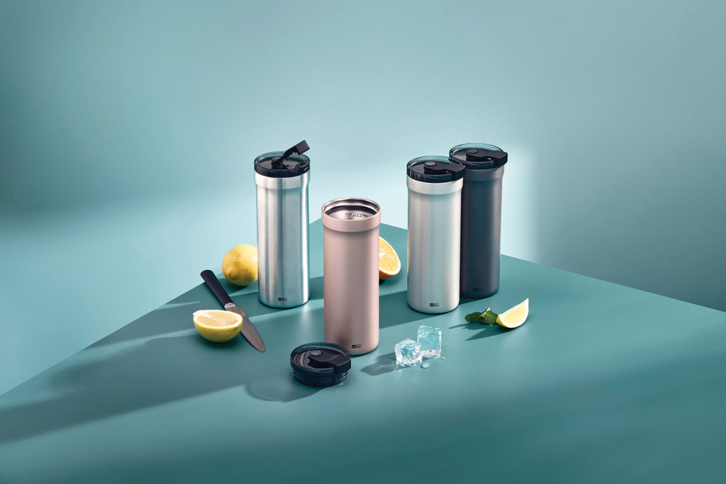 gris plateado AdHoc Taza térmica Pulse