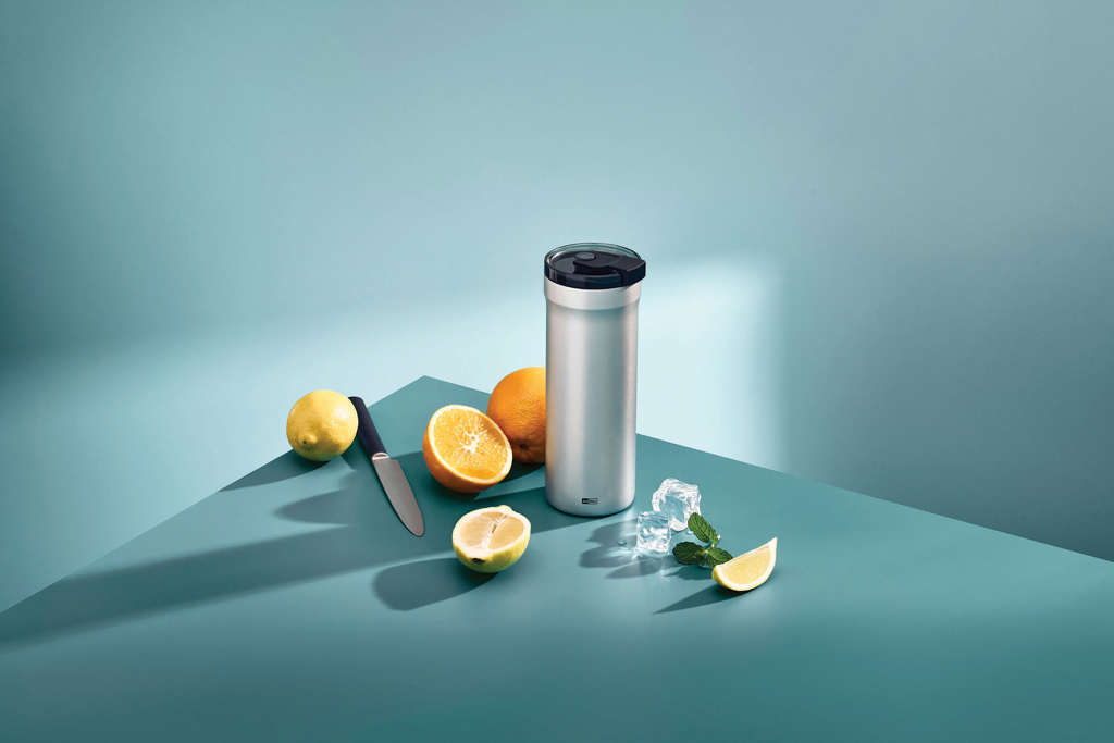 gris claro AdHoc Taza térmica Pulse