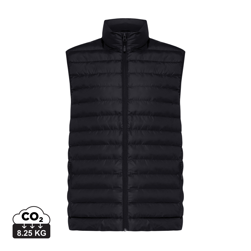 Iqoniq Meru herre bodywarmer i genanvendt polyester, sort