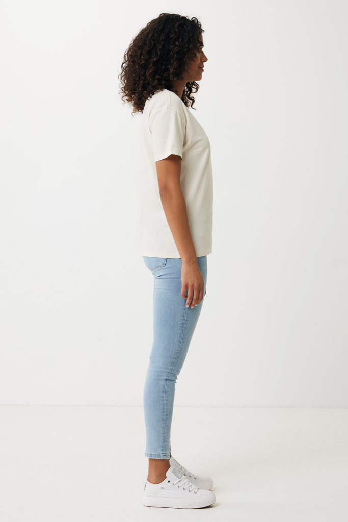 natural raw IQONIQ Yala Camiseta Mujer Light Weight Algodón Reciclado