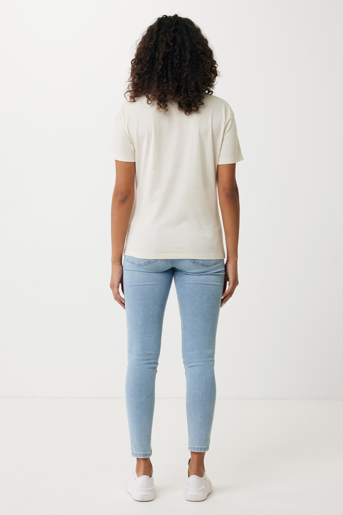 natural raw IQONIQ Yala Camiseta Mujer Light Weight Algodón Reciclado