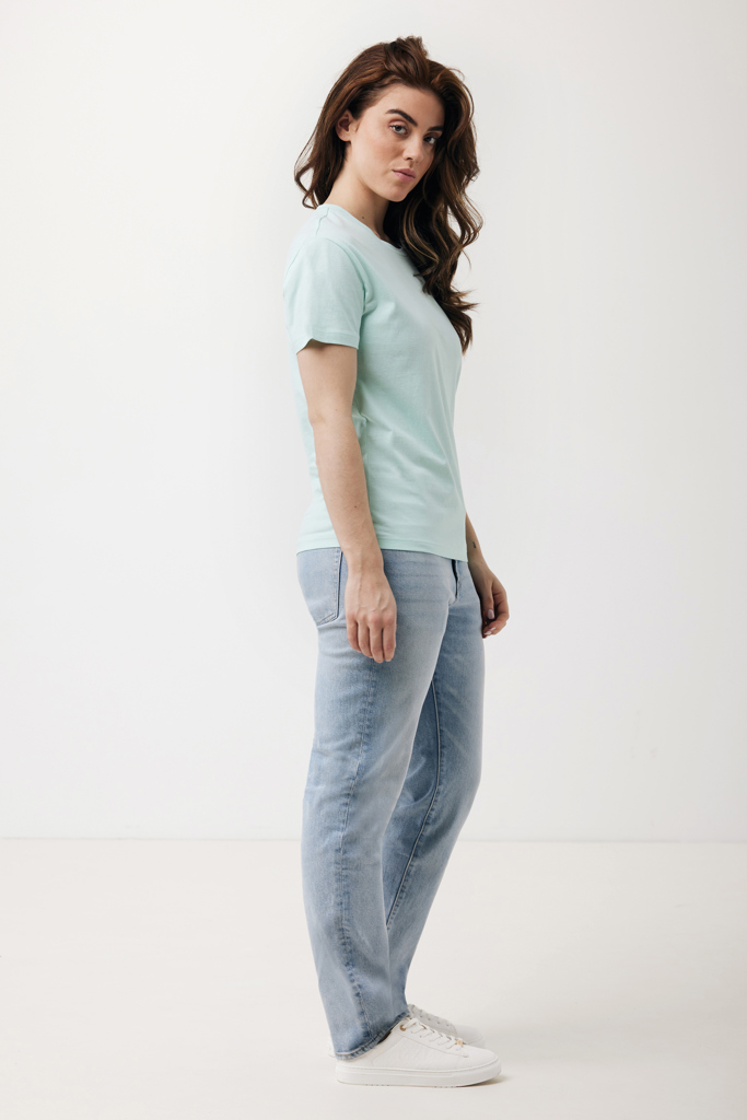 crushed mint IQONIQ Yala Camiseta Mujer Light Weight Algodón Reciclado