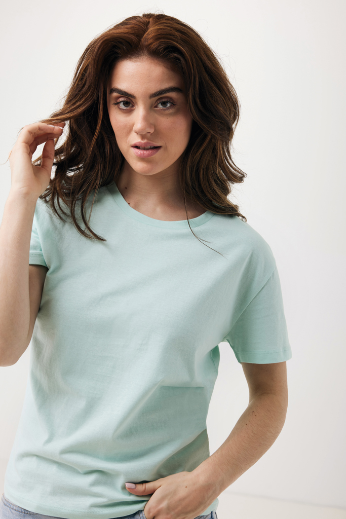 crushed mint IQONIQ Yala Camiseta Mujer Light Weight Algodón Reciclado