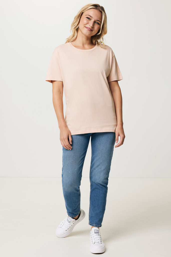 peach nectar IQONIQ Yala Camiseta Mujer Light Weight Algodón Reciclado
