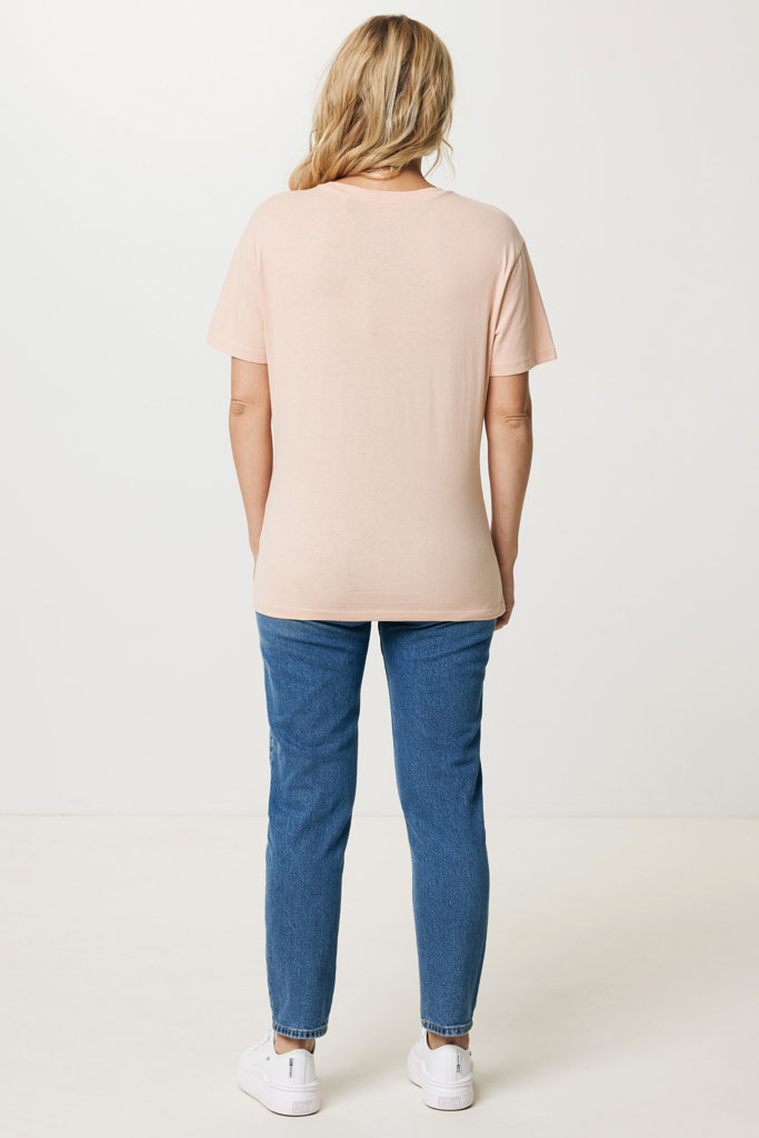 peach nectar IQONIQ Yala Camiseta Mujer Light Weight Algodón Reciclado