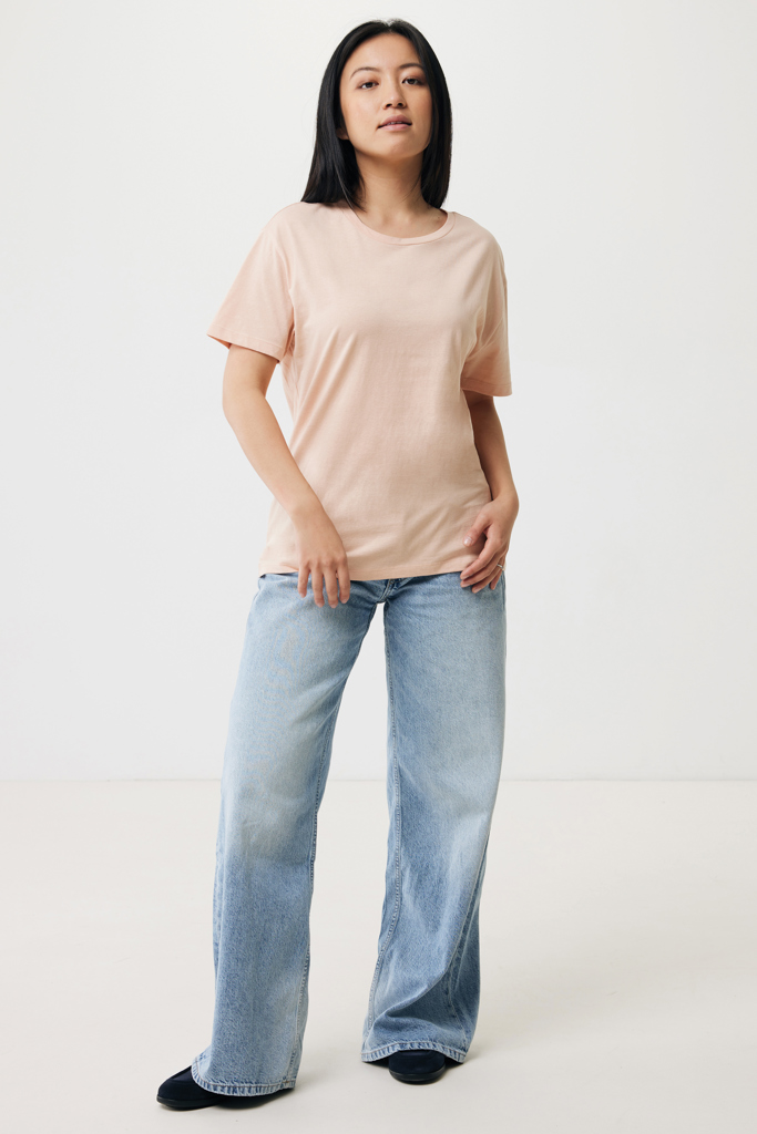 peach nectar IQONIQ Yala Camiseta Mujer Light Weight Algodón Reciclado