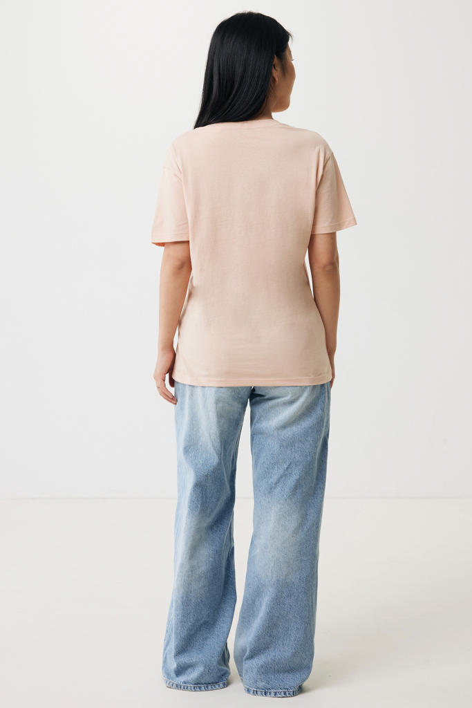 peach nectar IQONIQ Yala Camiseta Mujer Light Weight Algodón Reciclado