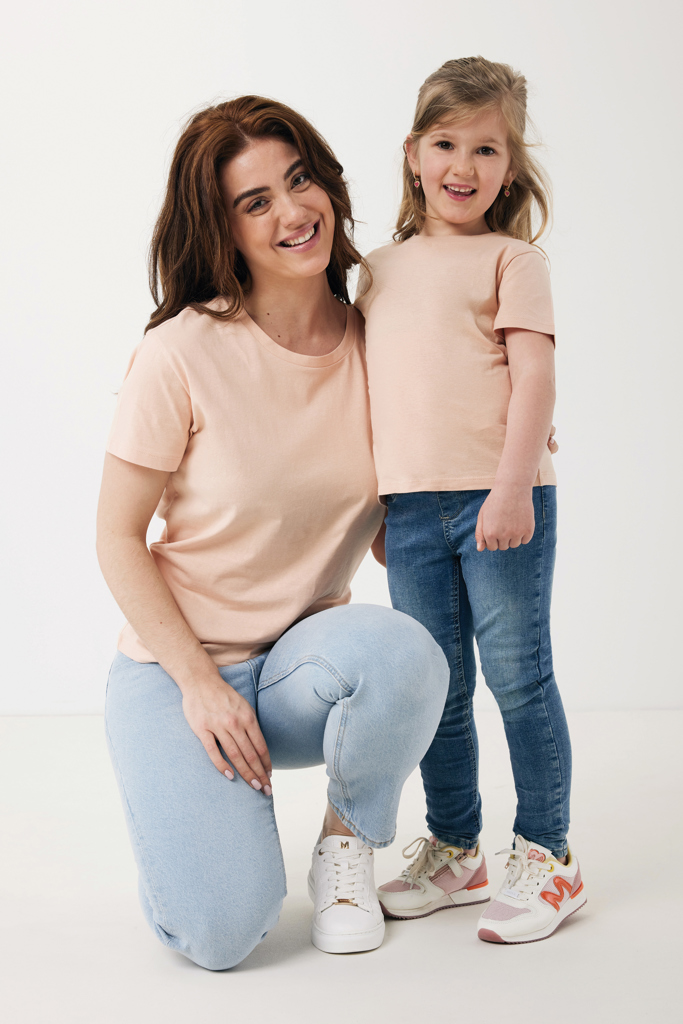 peach nectar IQONIQ Yala Camiseta Mujer Light Weight Algodón Reciclado