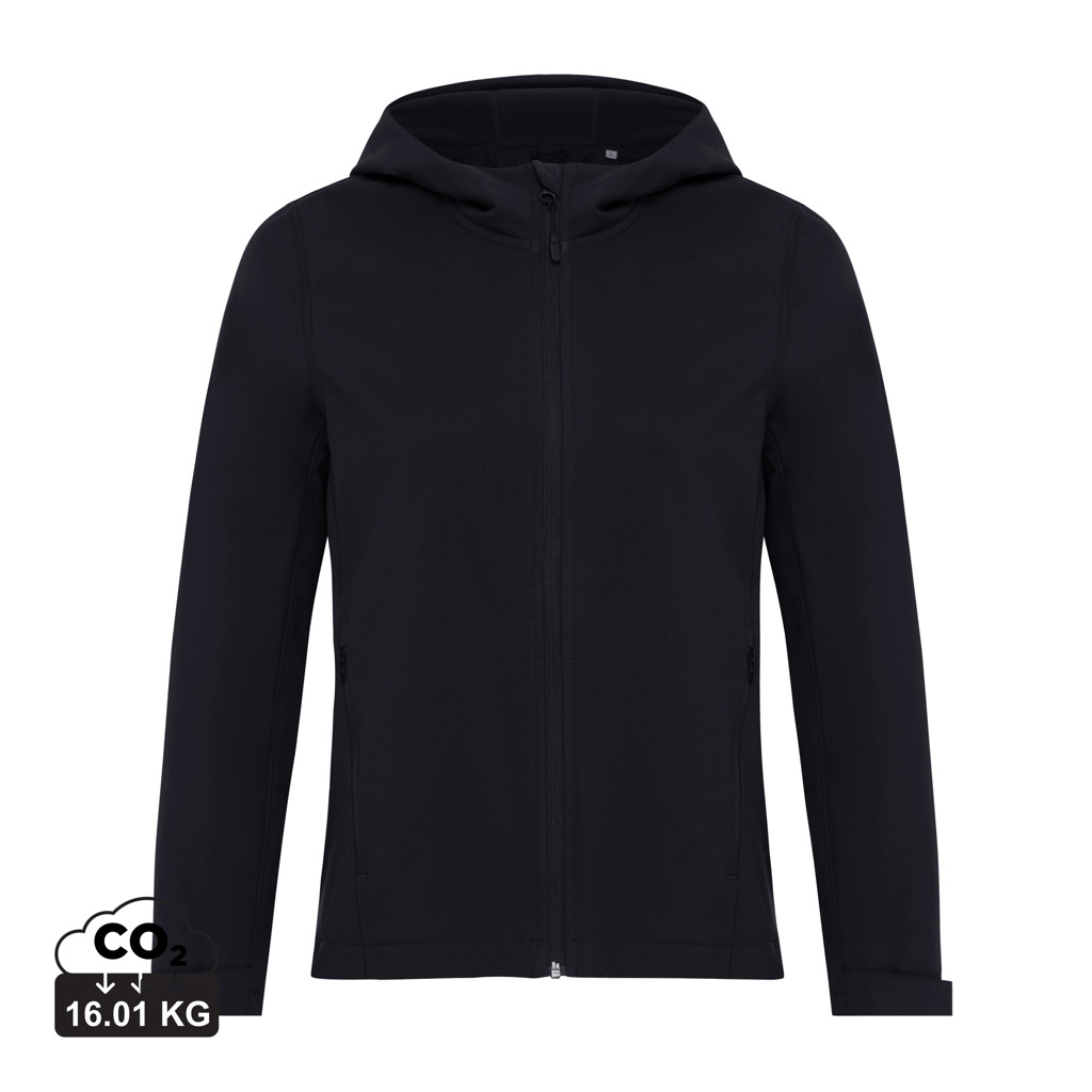 Iqoniq Makalu dame softshelljakke i genanvendt polyester, sort