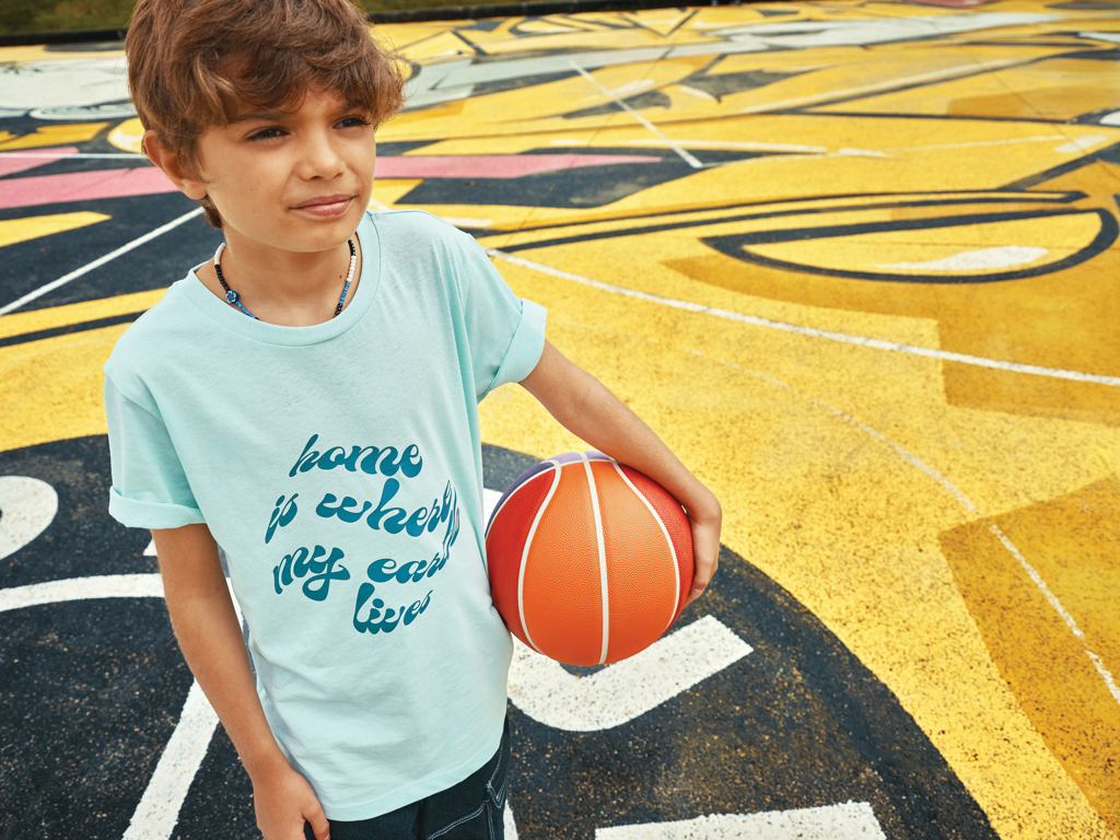 IQONIQ Koli Camiseta Infantil Light Weight Algodón Reciclado