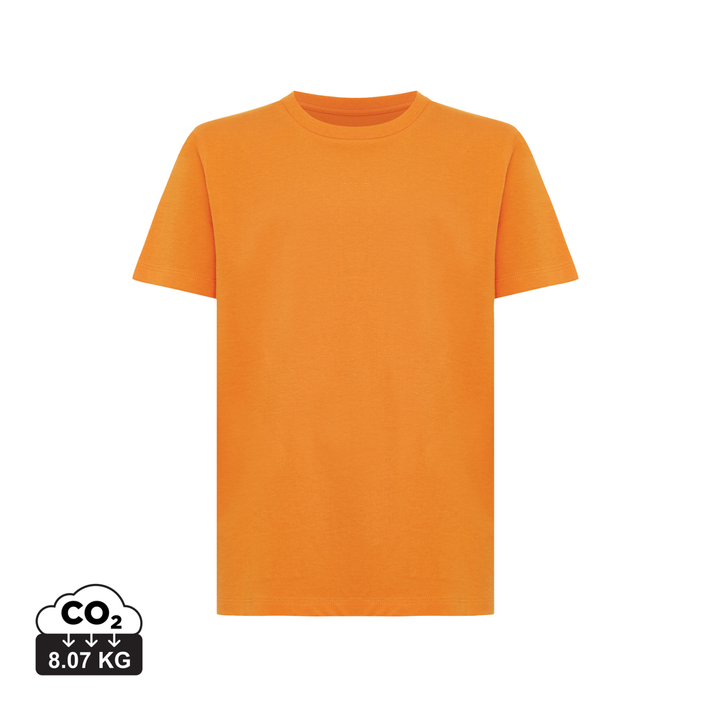 naranja IQONIQ Koli Camiseta Infantil Light Weight Algodón Reciclado
