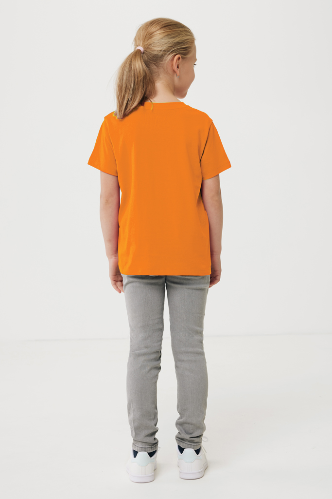 naranja IQONIQ Koli Camiseta Infantil Light Weight Algodón Reciclado