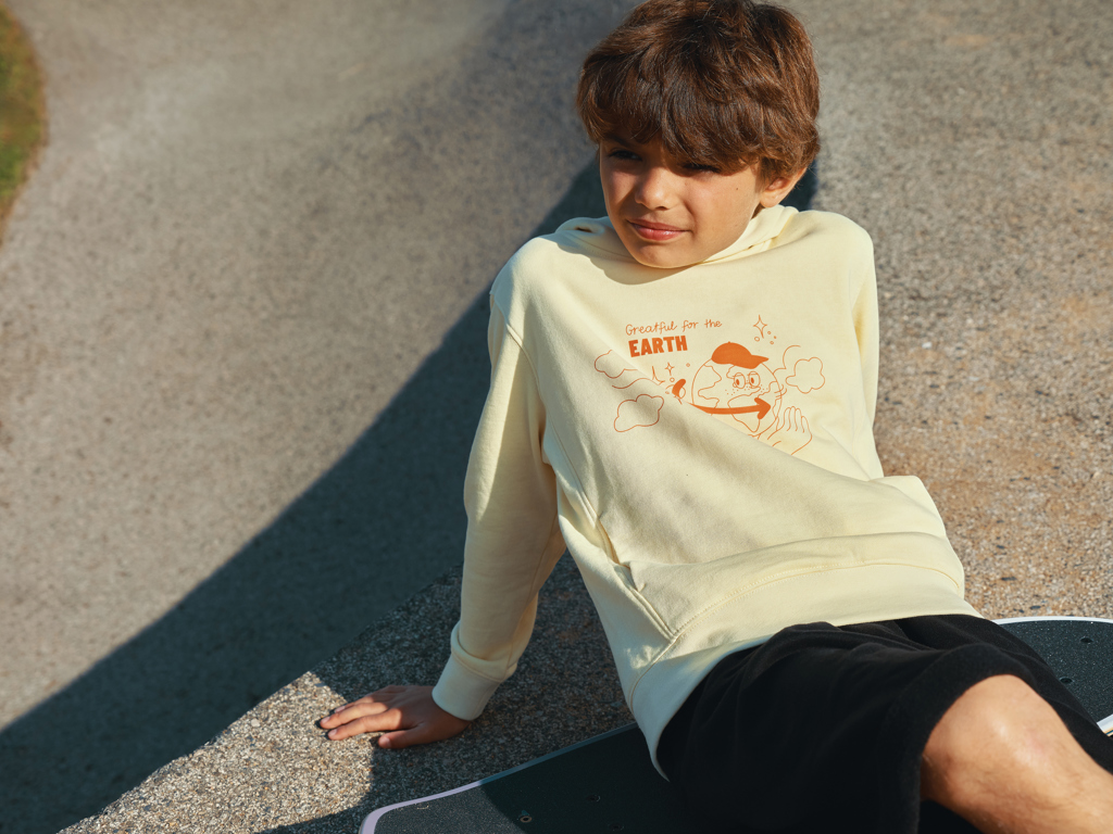 IQONIQ Yengo Sudadera Capucha Infantil Algodón Reciclado