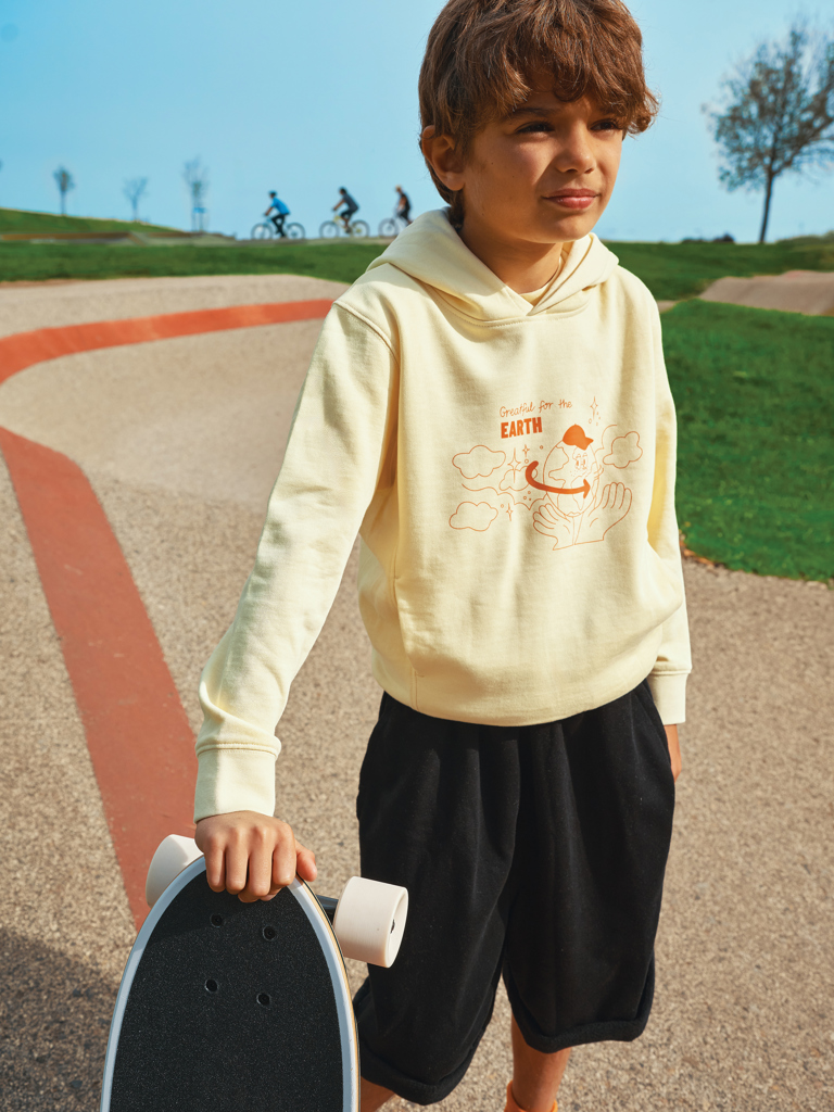 IQONIQ Yengo Sudadera Capucha Infantil Algodón Reciclado