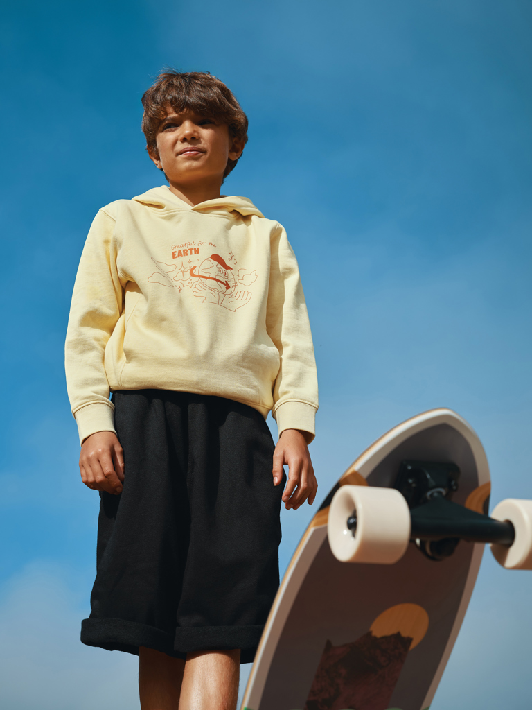 IQONIQ Yengo Sudadera Capucha Infantil Algodón Reciclado