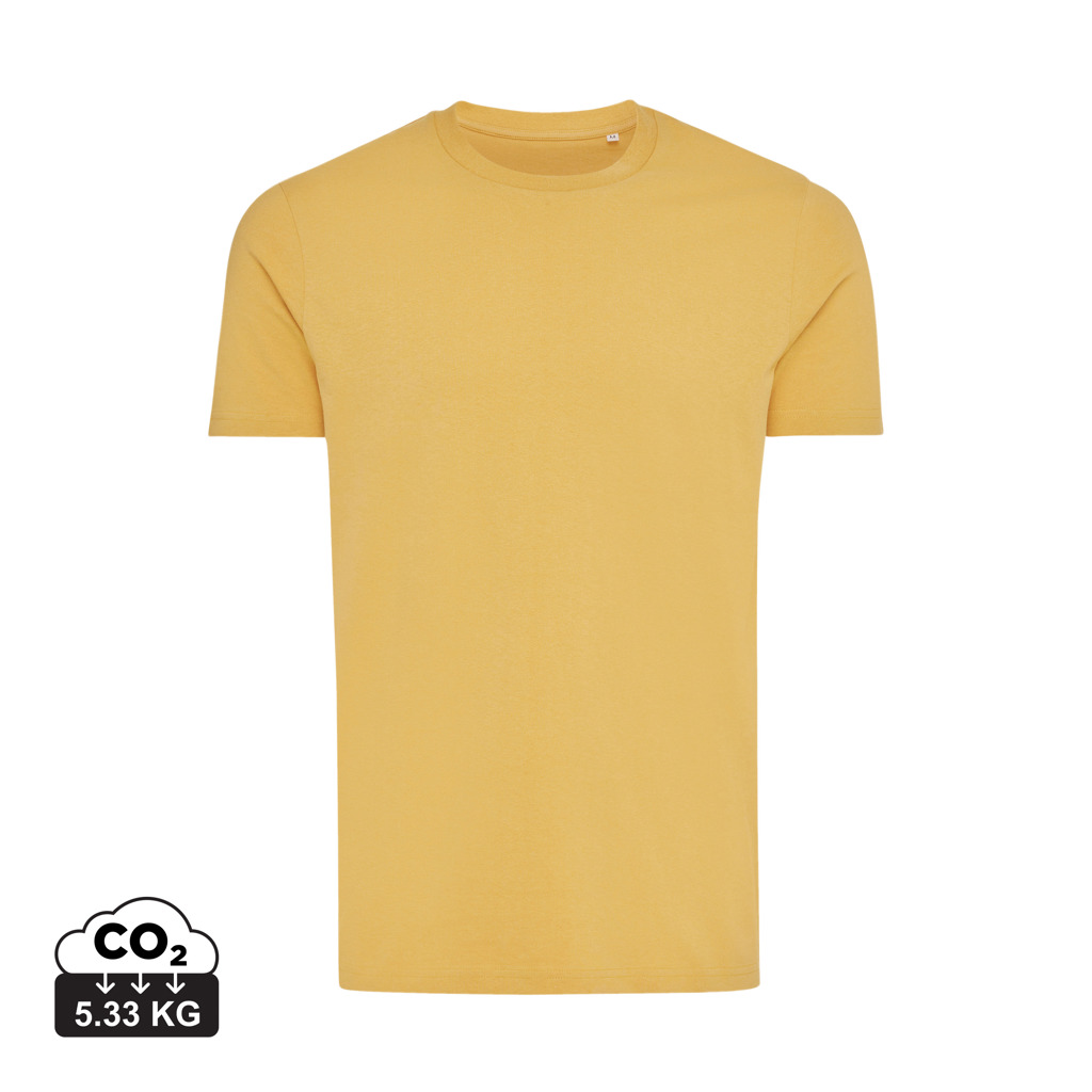 Iqoniq Bryce t-shirt i genanvendt bomuld, ochre yellow
