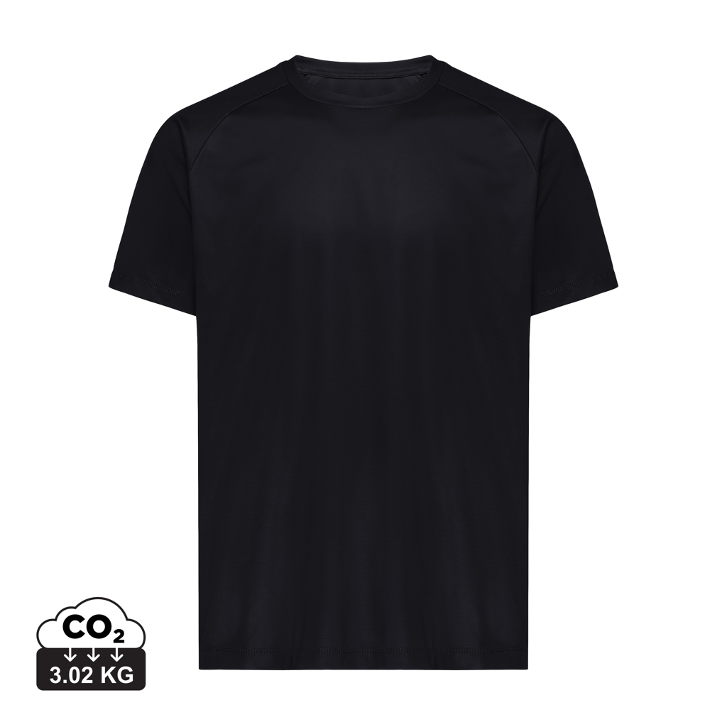 Iqoniq Tikal sports t-shirt, quick dry, genanvendt polyester, sort