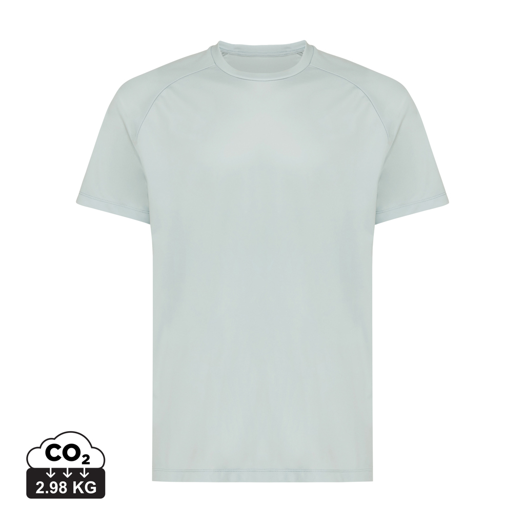Iqoniq Tikal sports t-shirt, quick dry, genanvendt polyester, Iceberg green