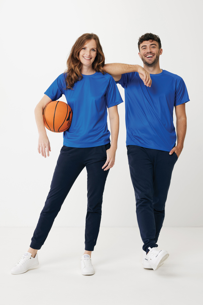 azul real IQONIQ Tikal Camiseta Deportiva Poliéster Reciclado