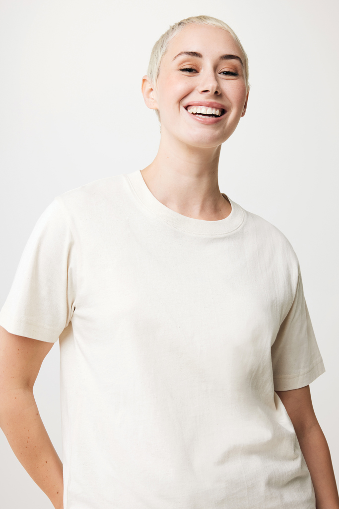 natural raw IQONIQ Kakadu Camiseta Relax Fit Algodón Reciclado