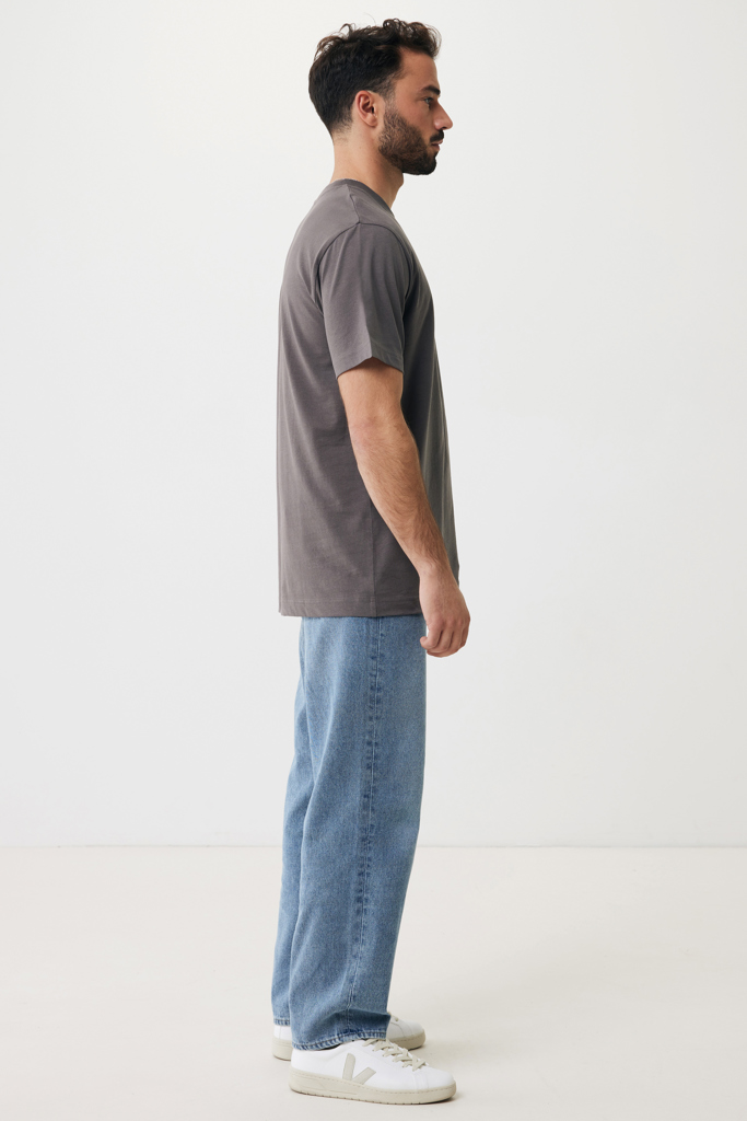 antracita IQONIQ Kakadu Camiseta Relax Fit Algodón Reciclado