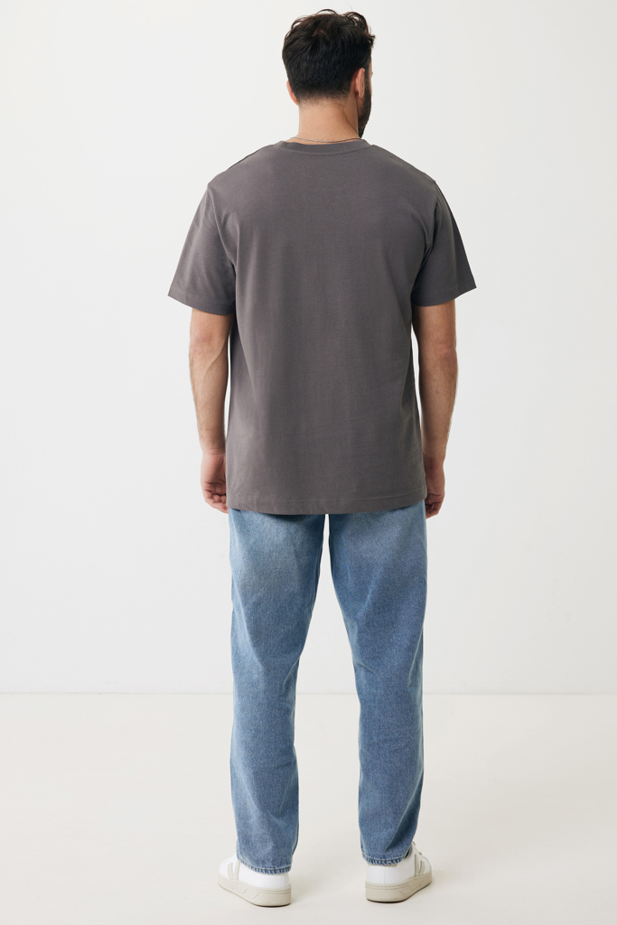 antracita IQONIQ Kakadu Camiseta Relax Fit Algodón Reciclado
