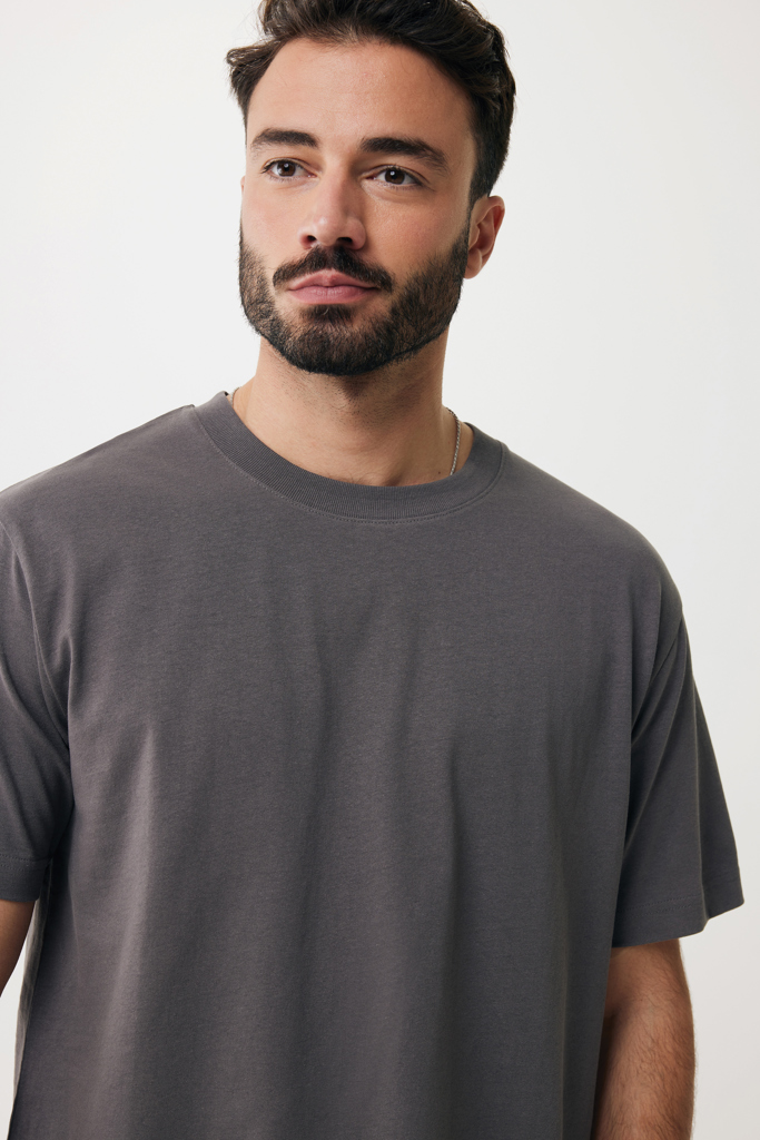 antracita IQONIQ Kakadu Camiseta Relax Fit Algodón Reciclado