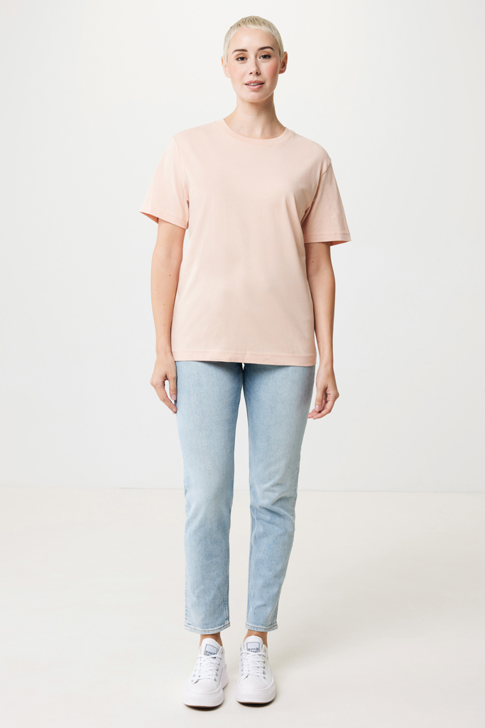 peach nectar IQONIQ Kakadu Camiseta Relax Fit Algodón Reciclado