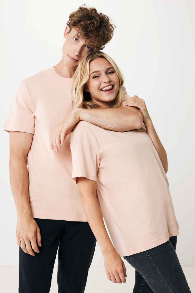 peach nectar IQONIQ Kakadu Camiseta Relax Fit Algodón Reciclado