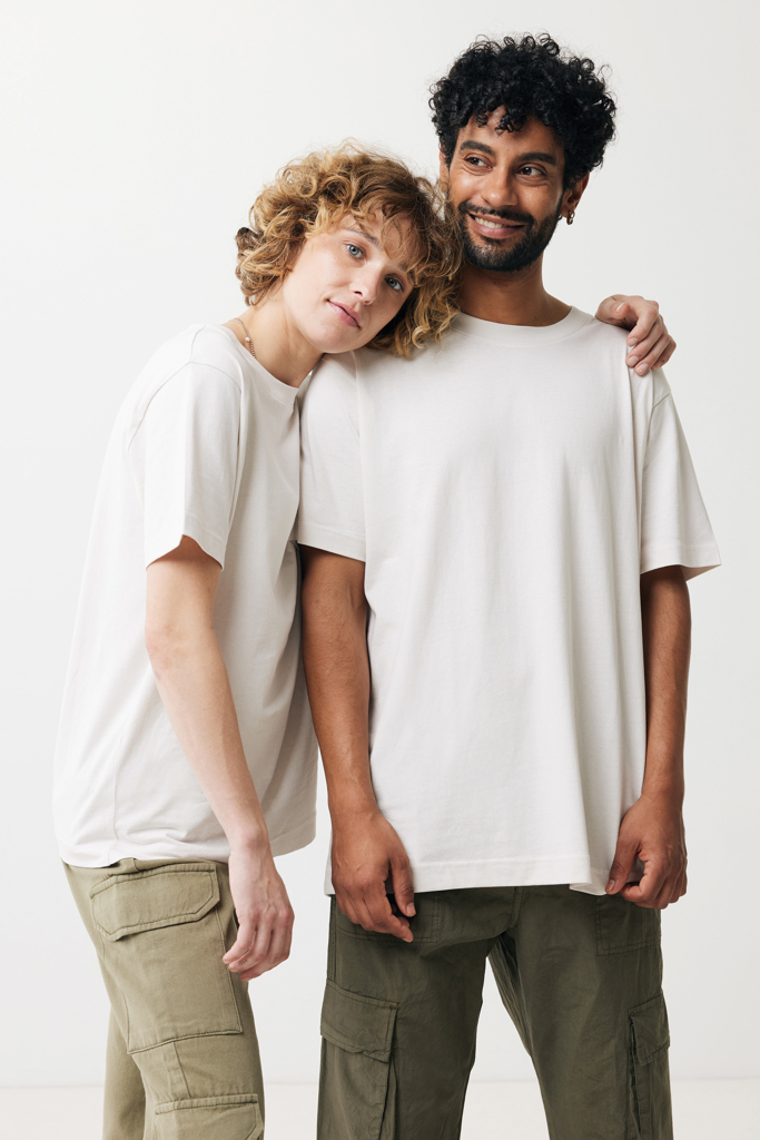 ivory white IQONIQ Kakadu Camiseta Relax Fit Algodón Reciclado