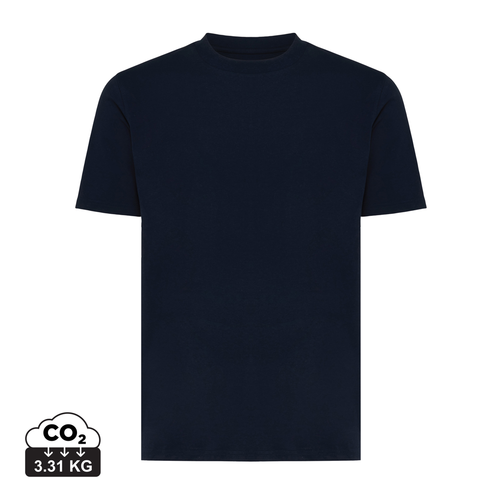Iqoniq Sierra letvægts t-shirt af genanvendt bomuld, marine blå