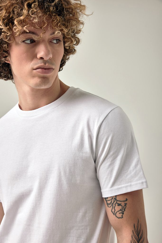 recycled white IQONIQ Sierra Camiseta Light Weight Algodón Reciclado