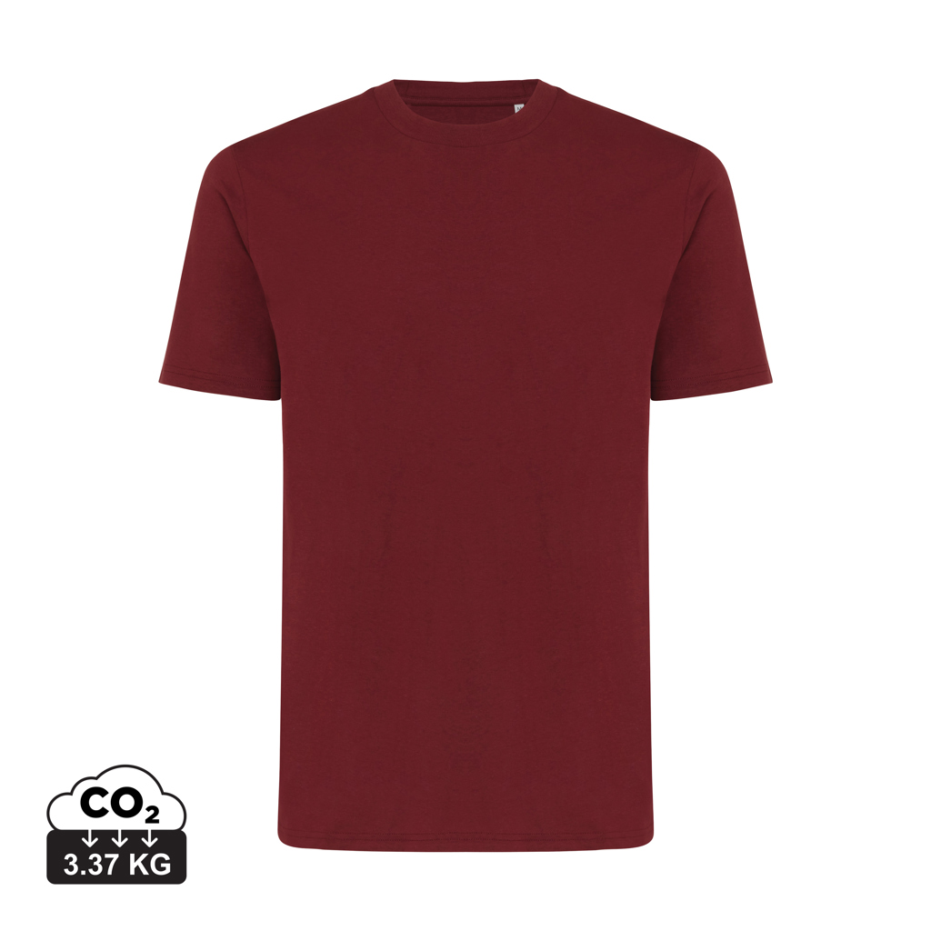 Iqoniq Sierra letvægts t-shirt af genanvendt bomuld, bordeaux