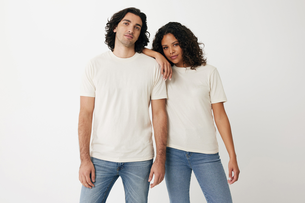 natural raw IQONIQ Sierra Camiseta Light Weight Algodón Reciclado
