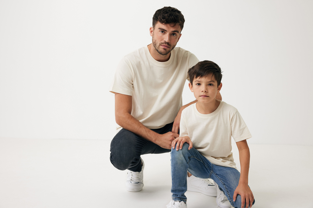 natural raw IQONIQ Sierra Camiseta Light Weight Algodón Reciclado