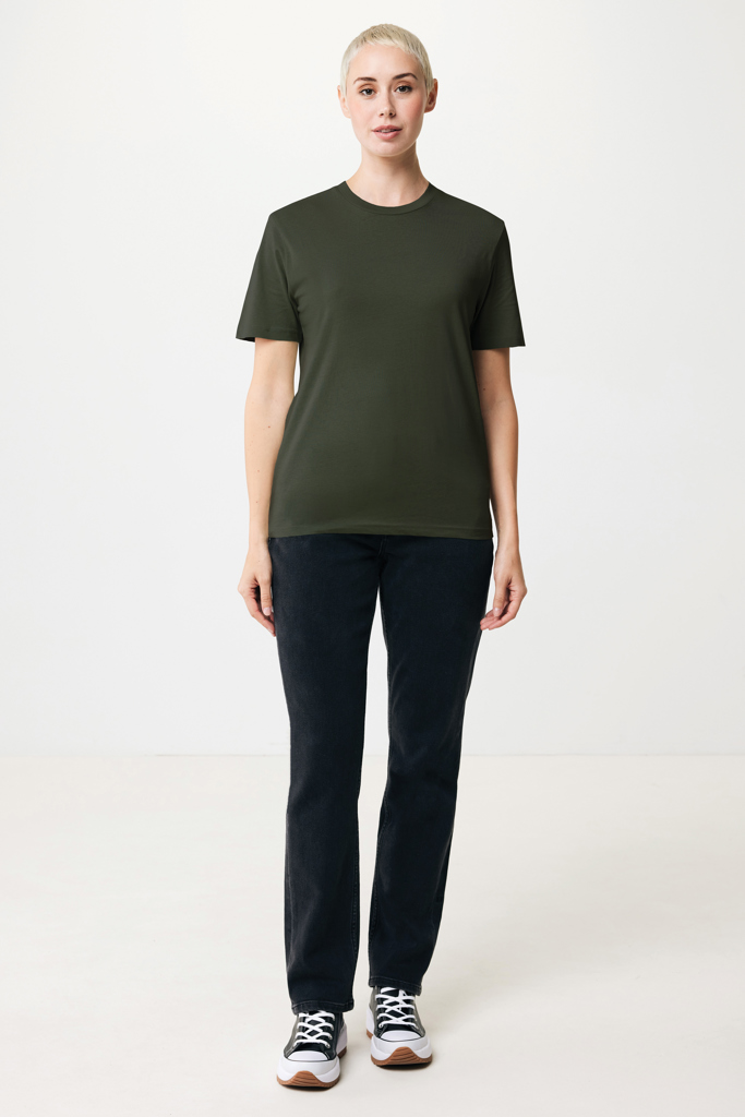 caqui IQONIQ Sierra Camiseta Light Weight Algodón Reciclado