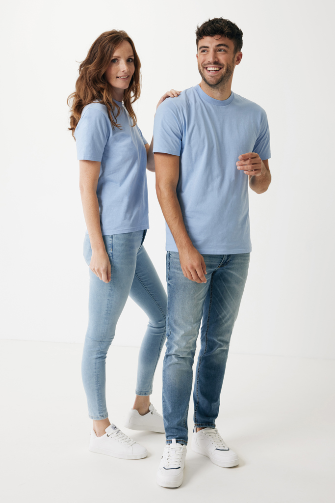 sky blue IQONIQ Sierra Camiseta Light Weight Algodón Reciclado