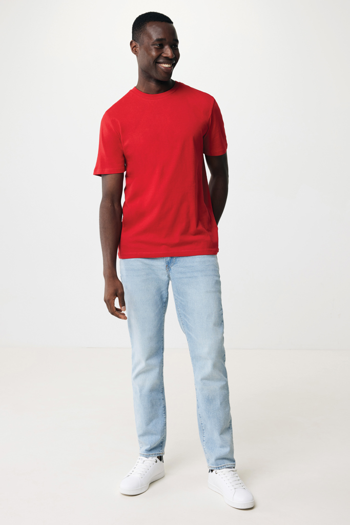 rojo IQONIQ Sierra Camiseta Light Weight Algodón Reciclado