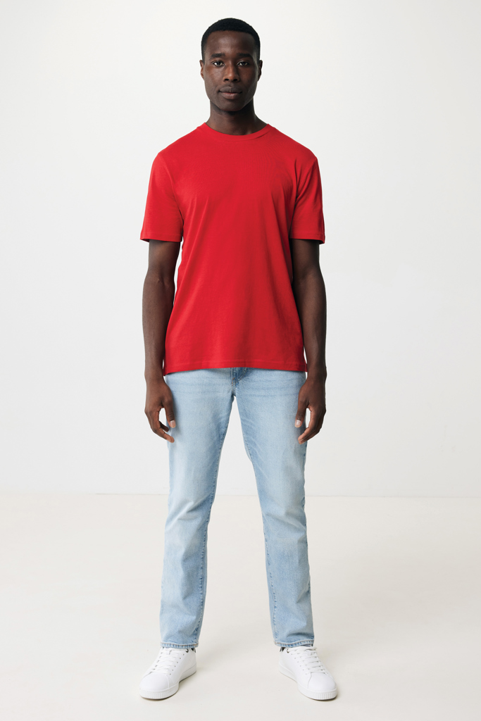rojo IQONIQ Sierra Camiseta Light Weight Algodón Reciclado