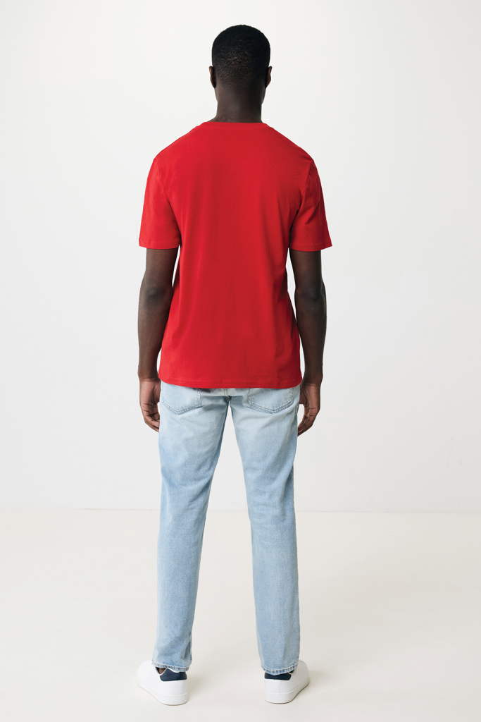 rojo IQONIQ Sierra Camiseta Light Weight Algodón Reciclado