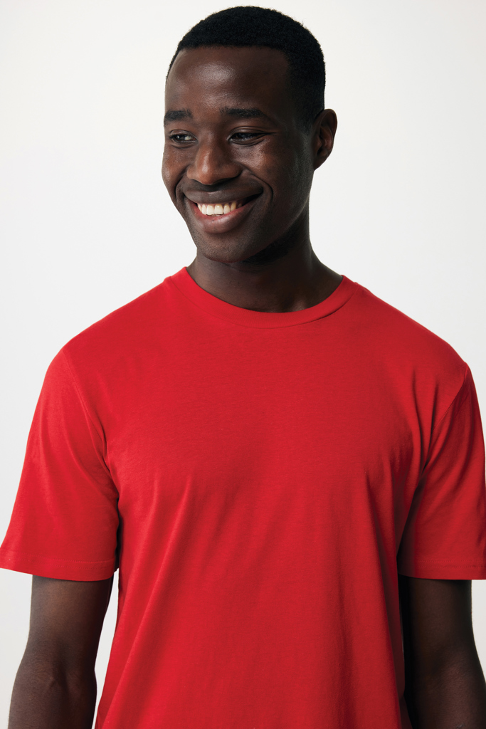 rojo IQONIQ Sierra Camiseta Light Weight Algodón Reciclado