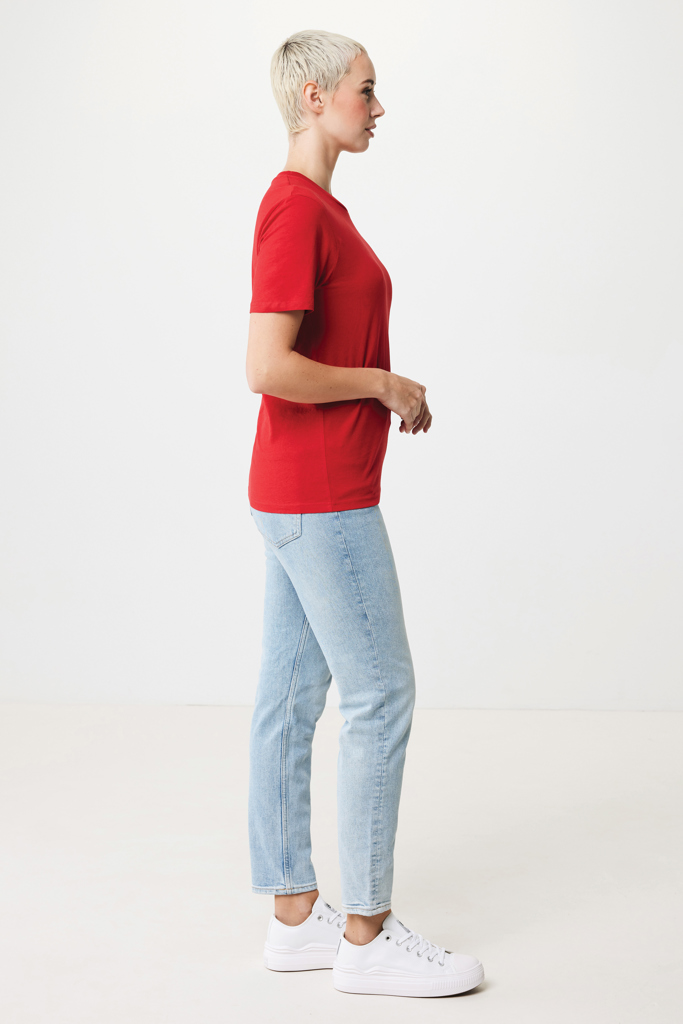 rojo IQONIQ Sierra Camiseta Light Weight Algodón Reciclado