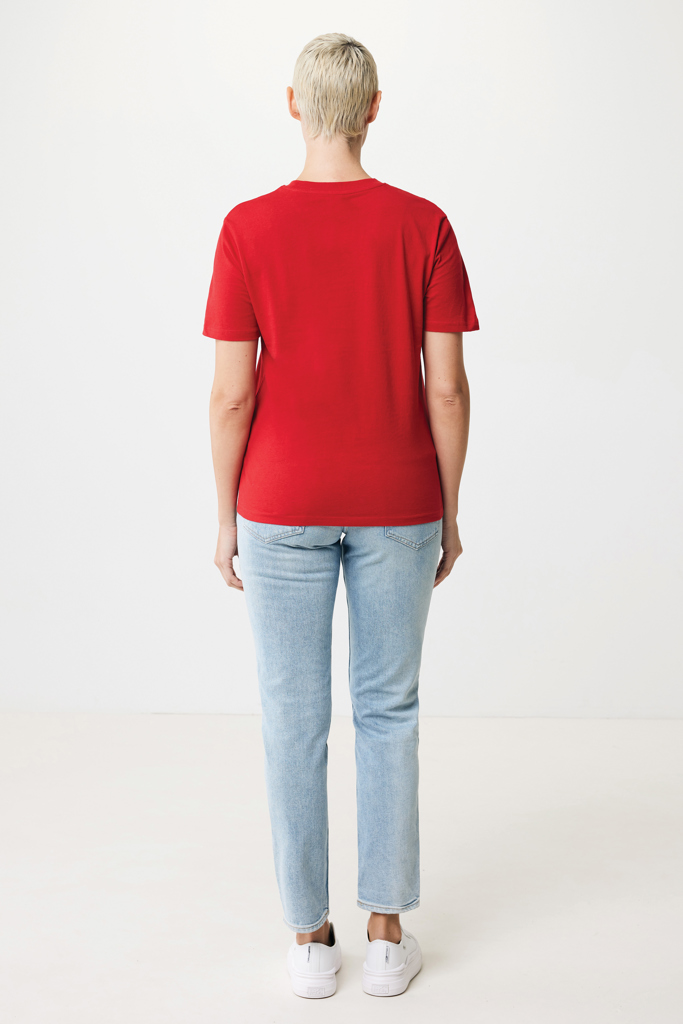 rojo IQONIQ Sierra Camiseta Light Weight Algodón Reciclado