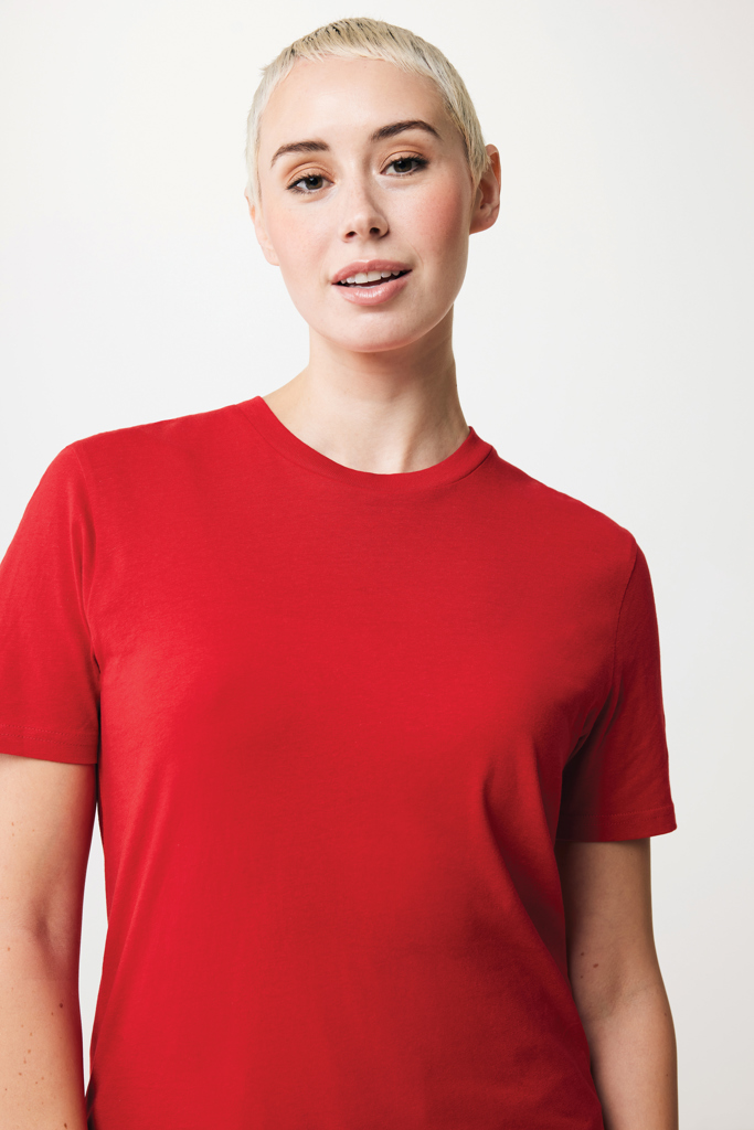 rojo IQONIQ Sierra Camiseta Light Weight Algodón Reciclado
