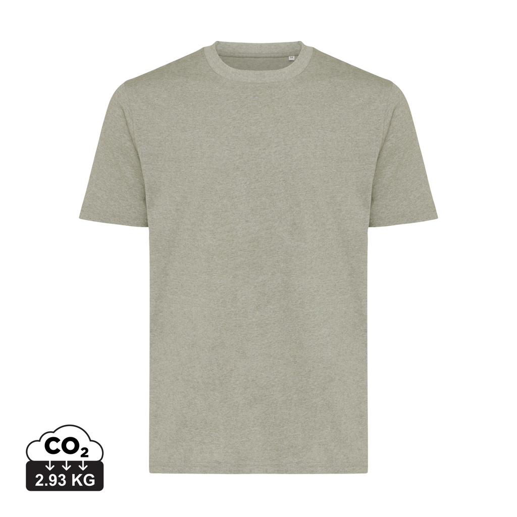Iqoniq Sierra letvægts t-shirt af genanvendt bomuld, umalet lysegrøn